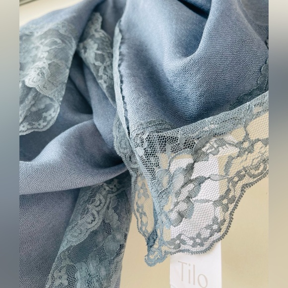 TILO Scarves for the Lace Lover 💙 NEW! Beautiful pieces day to night. - Picture 3 of 11